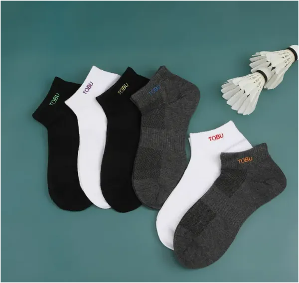 Tobu Premium Cotton Assorted Low Show Ankle Socks For Men